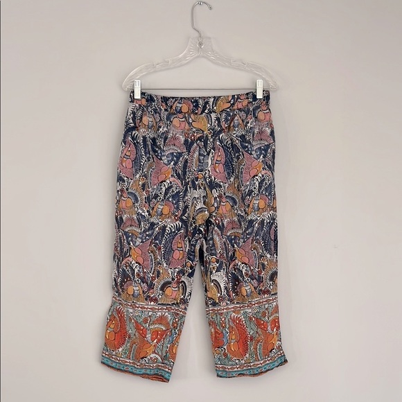Anthropologie Bohemian Patterned Cropped Pants small - Picture 2 of 5